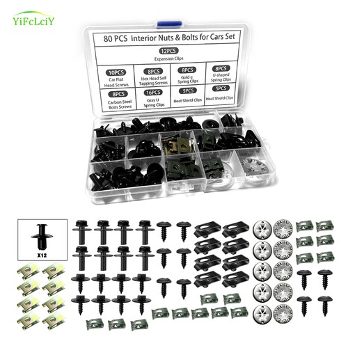 80pcs for body bolts - vw, u-nut