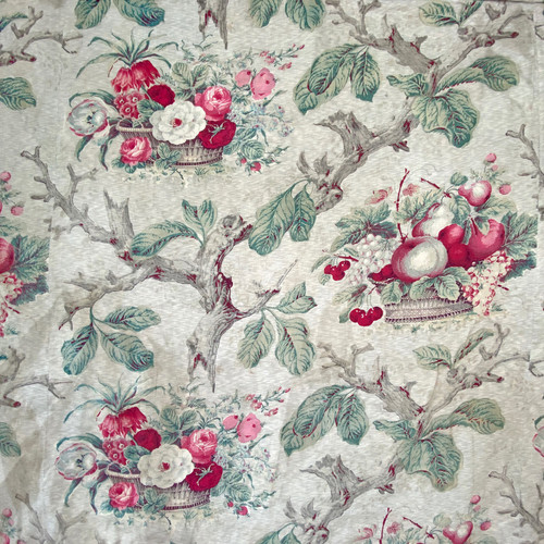 Antique french fabric daybed - french,
