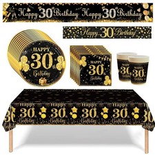 Black and Gold 30th Birthday