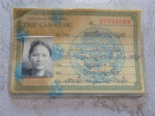 Vietnam war identity - , card