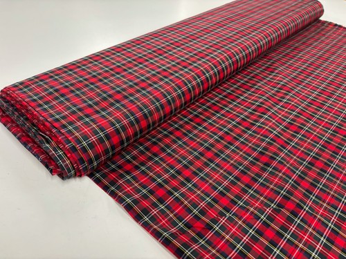 Tartan cotton lawn fabric - cotton,