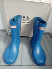 Hunter Wellies With Box Blue Size 13 Great Condition