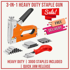 3 in 1 Heavy Duty Staple Gun