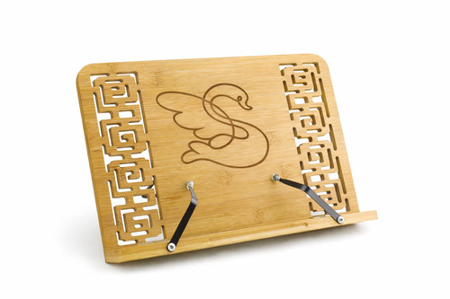 Bamboo cook book stand - bamboo,