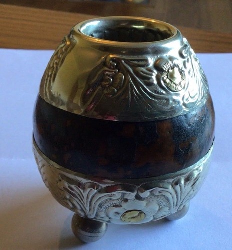 Yerba mate gourd cup alpaca - gourd, cup~alpaca