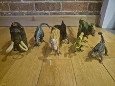 Schleich Dinosaurs Toy Figure Bundle Spinosaurus Velociraptor Papo Mammoth 