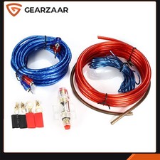 Car Audio Wiring Kit Cable Subwoofer AMP RCA for Edge Vibe Car Audio UK 8 Gauge