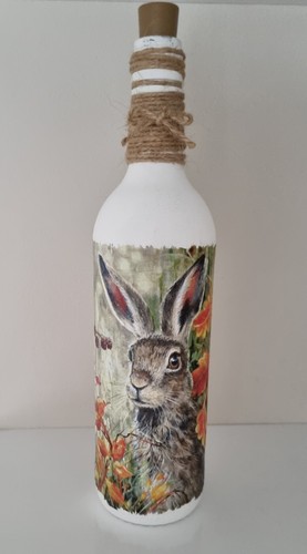 Hand decorated hare light - hand,