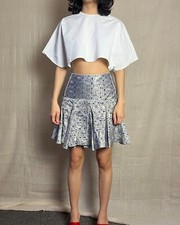 Richard Nicoll pleated jaquard Skirt Spring 12 UK10 Immaculate condition
