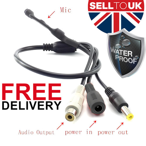 Waterproof cctv audio - waterproof,