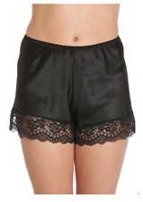 Satin French Knickers with Lace. Very Sexy in Pink or Black.  Smooth finish