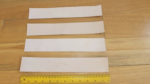 Four strips kangaroo skin - four, (4)