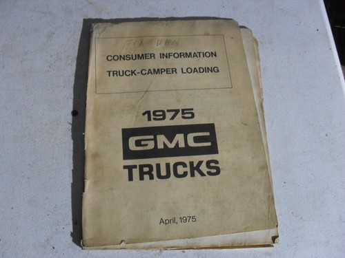 1975 gmc trucks - 1975, consumer