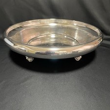 Silver plated footed shallow - footed,