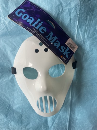 White goalie mask ice - white,