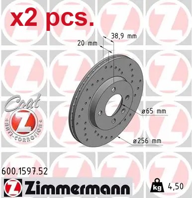 Pcs front brake disc rotos - front,