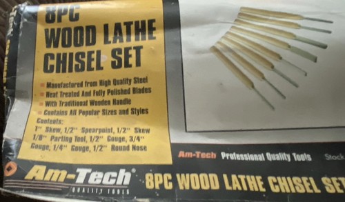 Tech 8pc wood lathe - wood, chisel
