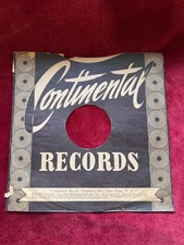 78Rpm, Scarce US 'Continental Records' Sleeve
