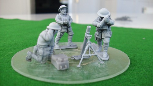 British army mortar crew - british,