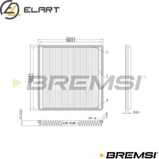 FILTER INTERIOR AIR FC0500 FOR TOYOTA CELICA PREVIA/II YARIS/VERSO/VAN CAMRY RX 