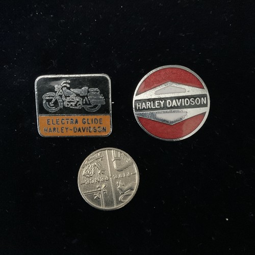 Two vintage original harley - two,