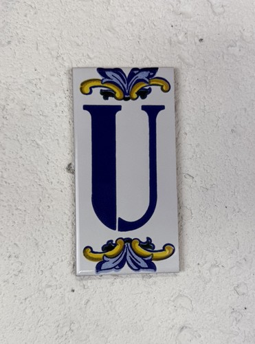 Vintage spanish ceramic letter - spanish,
