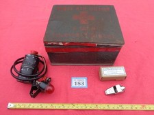WW2 RAF Air Ministry First Aid Tin EASSO Life Jacket light Whistle. Job Lot #183