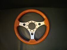 VINTAGE FORMULING FRANCE 13" WOODRIM STEERING WHEEL 3 SPOKE 1970/80,s PORSCHE VW