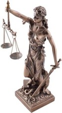 Lady Justice Bronze Figurine 33 Cm