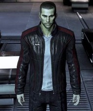 MASS EFFECT 3 - N7 COMMANDER SHEPARD STYLISH 100% REAL LEATHER JACKET