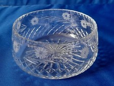 EDINBURGH CRYSTAL - Argyll Daisy Pattern cut glass bowl
