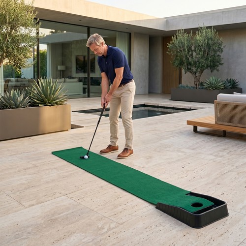 Golf putting mat - golf, set