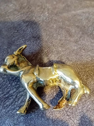 Vintagesmall brass donkey - donkey, with