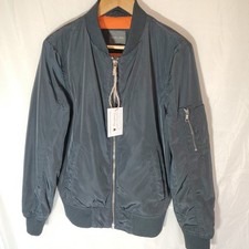 Zara Man Jacket/Coat Blue Bomber Lightweight S Small 36-38 Blokecore On Trend
