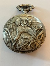 Shivas Incabloc - Decorative hunting dog pocket watch - Working