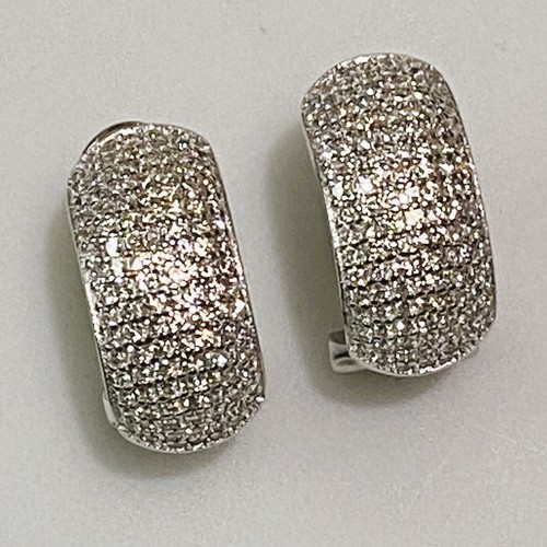 Sterling silver half hoop - sterling,