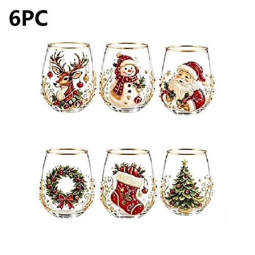 Christmas glass art cup - 2d,