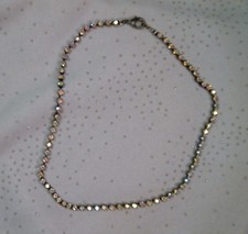 Choker Style AB Diamante Rhinestone Tennis  Necklace - Stunning, Bargain!