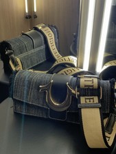 Luxurious Shoulder Bag. Excellent Condition Beautiful Jean Material Never Used