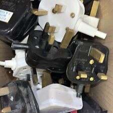 30 x 3 PIN MIXED AMP MAINS PLUG - UK SOCKET - 13A 10A & 3A FUSED DOMESTIC PLUGS