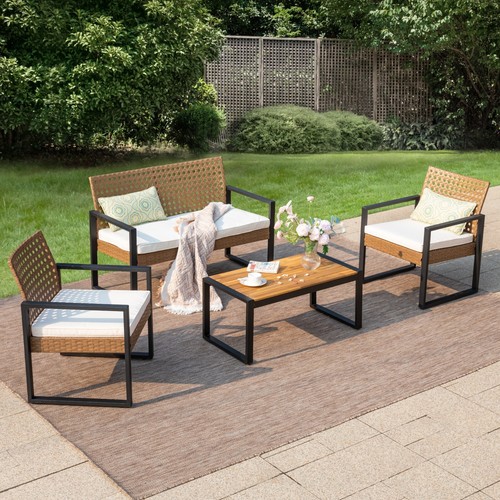 Rattan furniture patio - 4x,