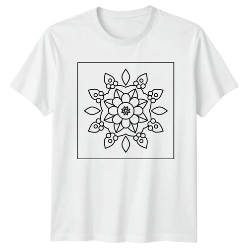 Geometric flower design - flower, floral