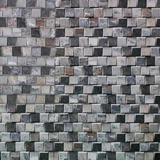 Cocoostia Cubes Mosaic Split Face Slate Effect Matt Porcelain Wall Tile