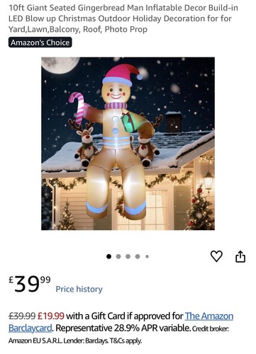 Giant inflatable gingerbread - giant,