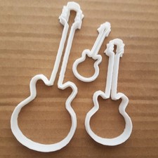 Guitar Bass Electric Band Group Shape Cookie Cutter Music Biscuit Pastry Stencil