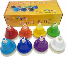 Set Of 8 Rainbow Music Bells