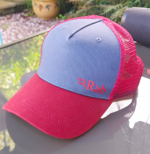 Rab trucker logo cap - trucker, red