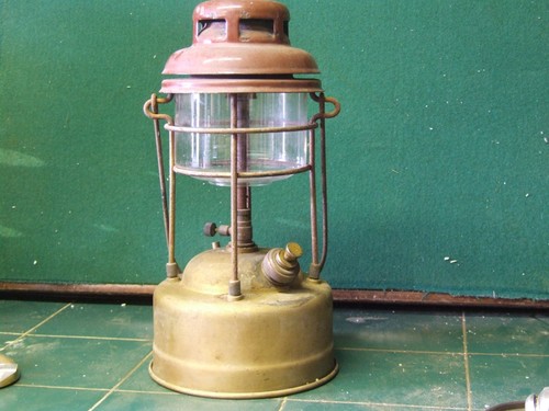 Vintage pork pie tilley - pork, lamp.