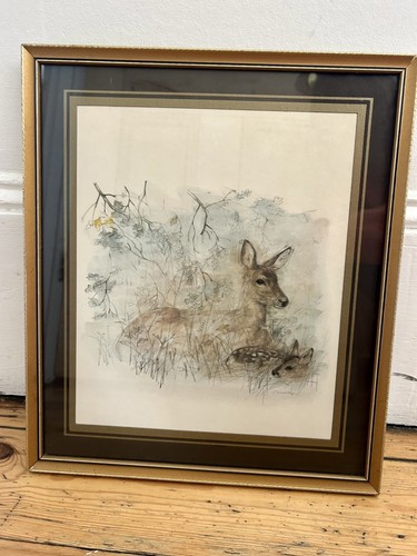 Vintage mads stage framed - mads, deer