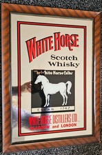 Vintage White Horse Scotch Whiskey Mirror
